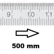 HORIZONTAL FLEXIBLE RULE CLASS II LEFT TO RIGHT 500 MM SECTION 40x2 MM<BR>REF : RGH96-G2500F250